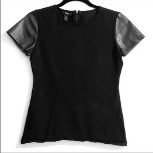 Alfani Women’s Leather Sleeve Top
